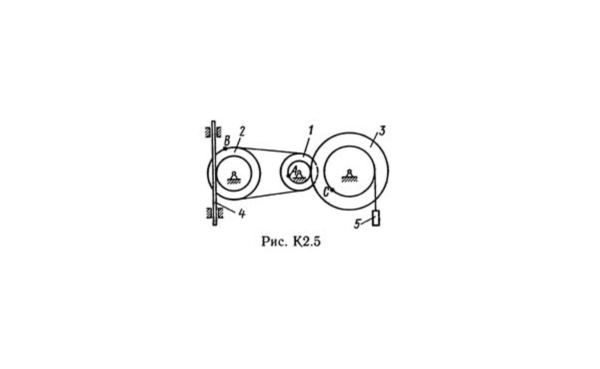 Решение К2-53 (Рисунок К2.5 условие 3 С.М. Тарг 1989 г)
