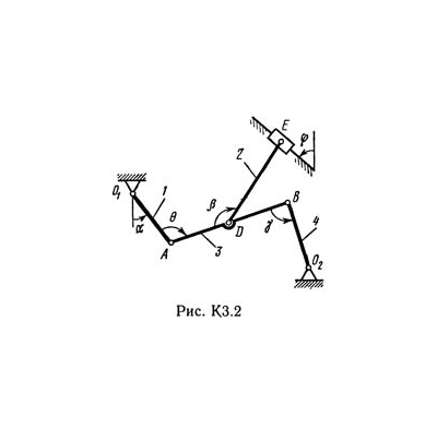 Решение К3-26 (Рисунок К3.2 условие 6 С.М. Тарг 1989 г)