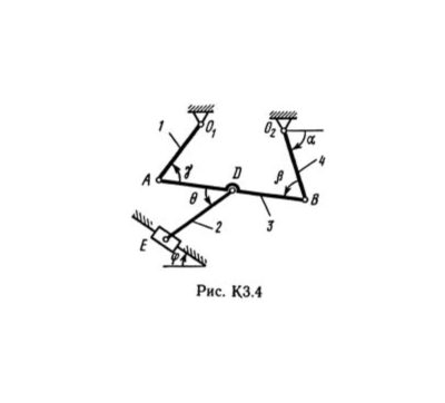 Решение К3-43 (Рисунок К3.4 условие 3 С.М. Тарг 1989 г)