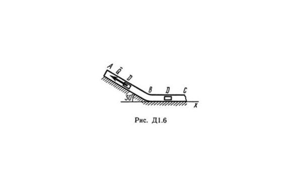 Решение Д1-63 (Рисунок Д1.6 условие 3 С.М. Тарг 1989 г)