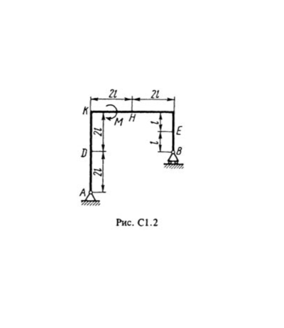 Решение С1-28 (Рисунок С1.2 условие 8 С.М. Тарг 1988 г)