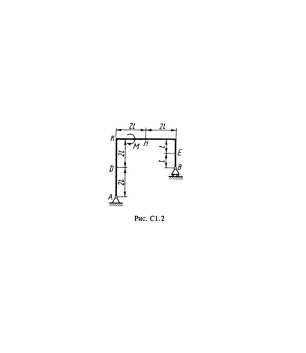 Решение С1-28 (Рисунок С1.2 условие 8 С.М. Тарг 1988 г)