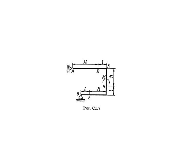 Решение С1-71 (Рисунок С1.7 условие 1 С.М. Тарг 1988 г)