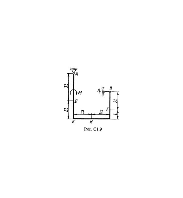 Решение С1-93 (Рисунок С1.9 условие 3 С.М. Тарг 1988 г)