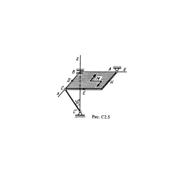 Решение С2-56 (Рисунок С2.5 условие 6 С.М. Тарг 1988 г)