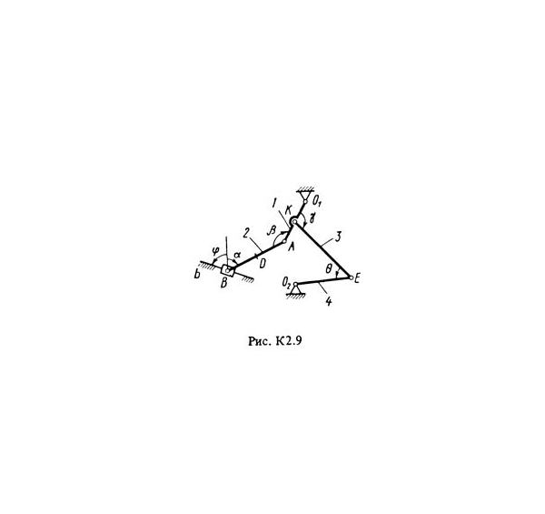 Решение К2-91 (Рисунок К2.9 условие 1 С.М. Тарг 1988 г)