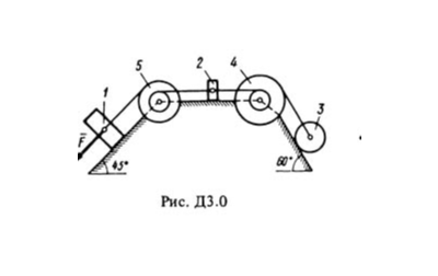 Решение Д3-05 (Рисунок Д3.0 условие 5 С.М. Тарг 1988 г)