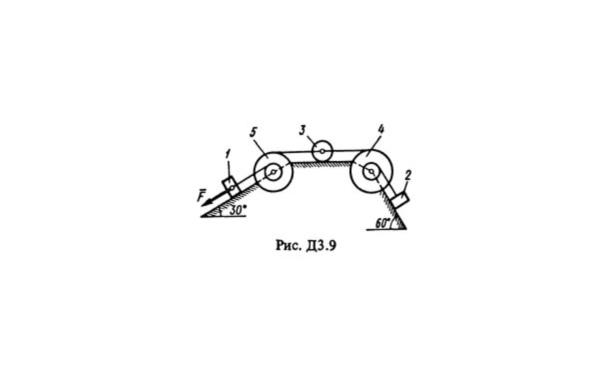 Решение Д3-97 (Рисунок Д3.9 условие 7 С.М. Тарг 1988 г)