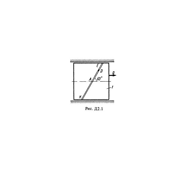 Решение Д2-19 (Рисунок Д2.1 условие 9 С.М. Тарг 1988 г)