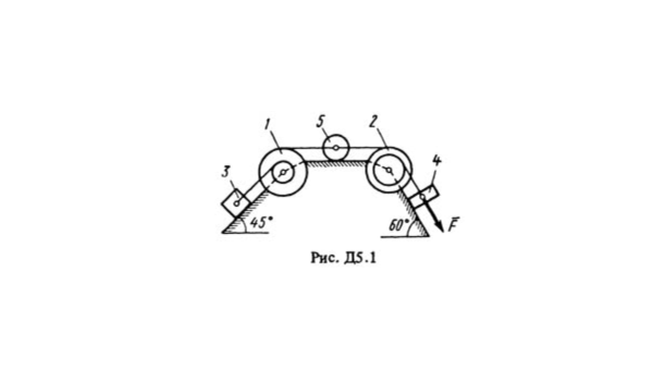 Решение Д5-19 (Рисунок Д5.1 условие 9 С.М. Тарг 1988 г)