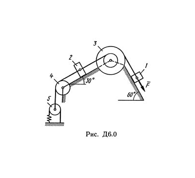 Решение Д6-02 (Рисунок Д6.0 условие 2 С.М. Тарг 1989 г)