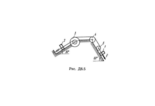 Решение Д6-56 (Рисунок Д6.5 условие 6 С.М. Тарг 1989 г)