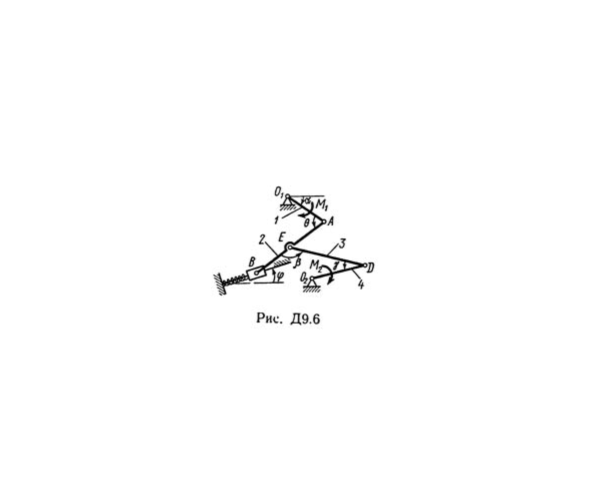 Решение Д9-61 (Рисунок Д9.6 условие 1 С.М. Тарг 1989 г)