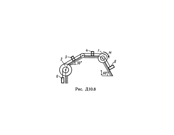 Решение Д10-82 (Рисунок Д10.8 условие 2 С.М Тарг 1989г)