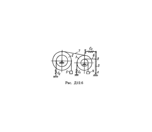 Решение Д12-61 (Рисунок Д12.6 условие 1 С.М Тарг 1989г)