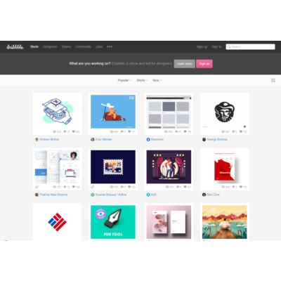 Инвайт (приглашение) на dribbble (Дриббл)