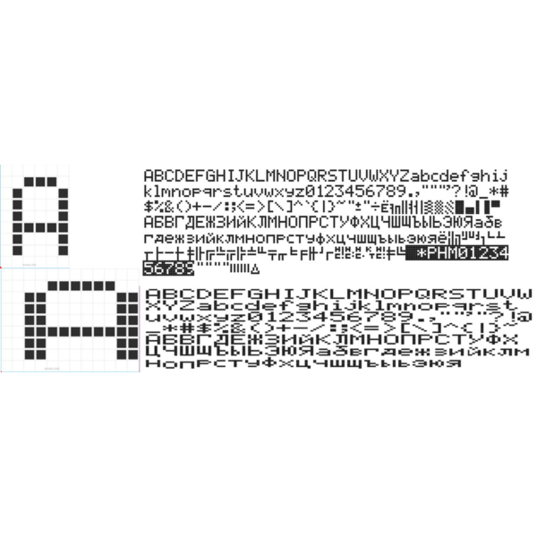 Шрифт ККМ КАСБИ-02, КАСБИ-03 (ttf)