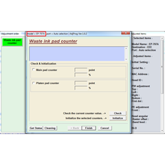 Adjustment program Epson EP-707A