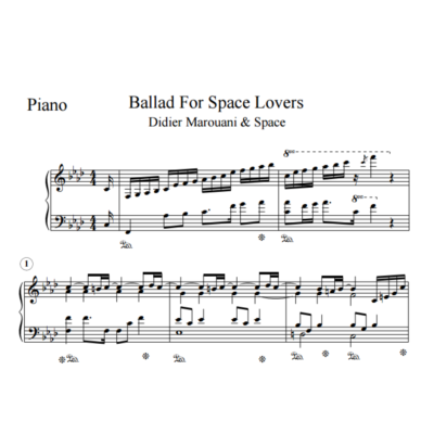 Ноты Didier Marouani & Space - Ballad For Space Lovers