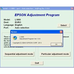 Epson L1800 Adjustment Program