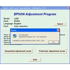 Epson ET4550, L655 Adjustment Program