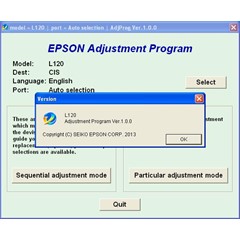 Epson L120 Adjustment Program