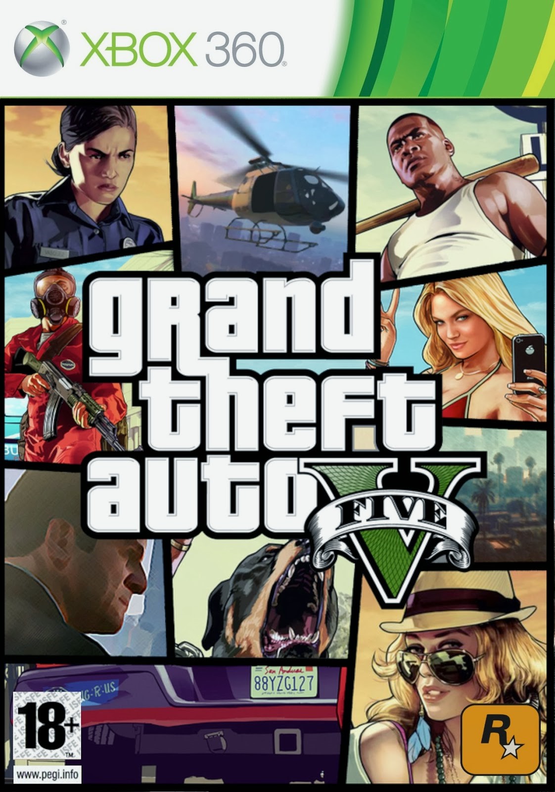 Обложка XBOX 360 |113| Grand Theft Auto V / GTA 5