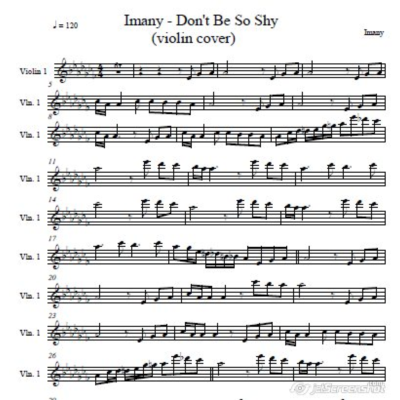 Imany - Don´t Be So Shy -violin cover