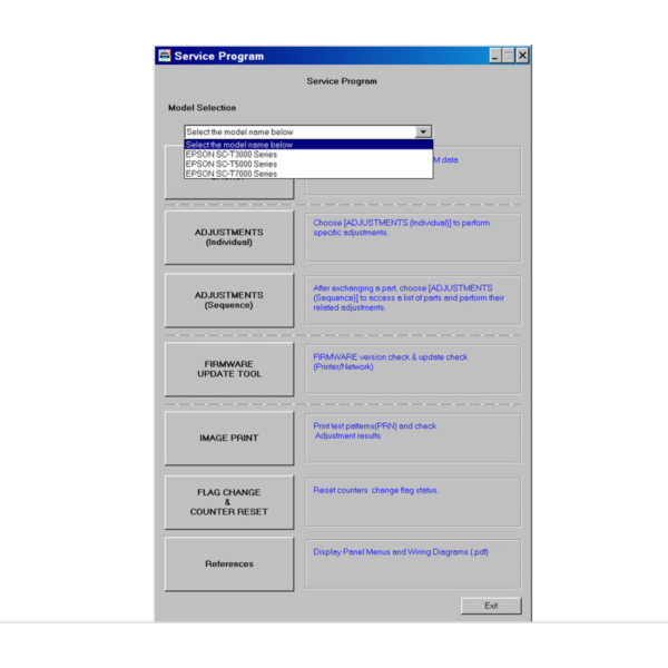 Adjustment Program Epson T3000 T5000 T7000