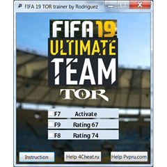 FIFA 19 TOR Чит Trainer for Ultimate Team