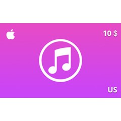 Подарочная карта iTunes 10 долл. US-регион