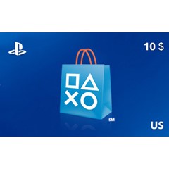 Подарочная карта PlayStation Store 10 долл. US-регион