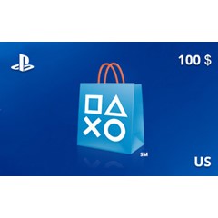 Подарочная карта PlayStation Network 100 долл. US