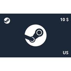 Подарочная карта Steam 10 долл. US-регион