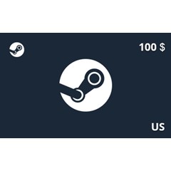 Подарочная карта Steam 100 долл. US-регион