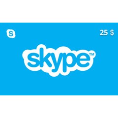 Ваучер Skype 25 долл. Любой регион