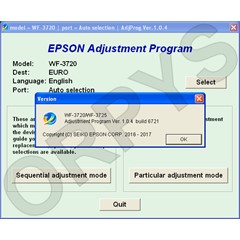 Epson WF-3720, WF-3725 Adjustment Program