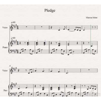 Pledge  Marcus Meier piano cover