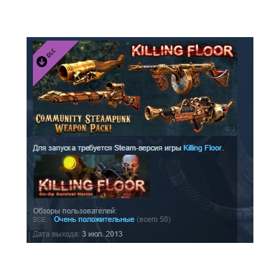 Killing Floor Community Weapon Pack 2 DLC STEAM GLOBAL