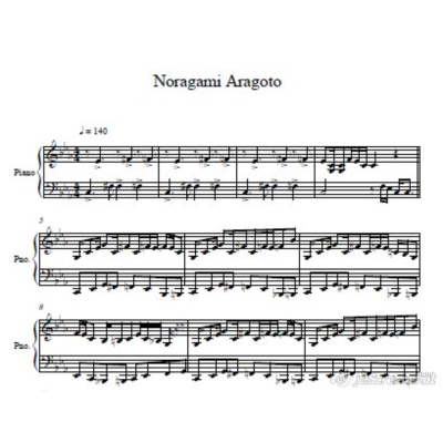 Noragami Aragoto OP Piano - ノラガ