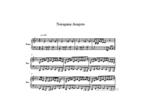 Noragami Aragoto OP Piano - ノラガ