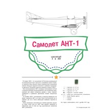 Самолет АНТ-1 (бумажная модель в масштабе 1/33)