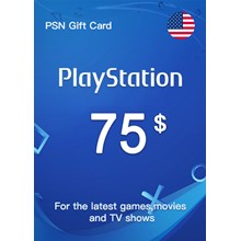 ⭐️ [USA] Карта пополнения PSN 75 USD (PlayStation Netw) - irongamers.ru