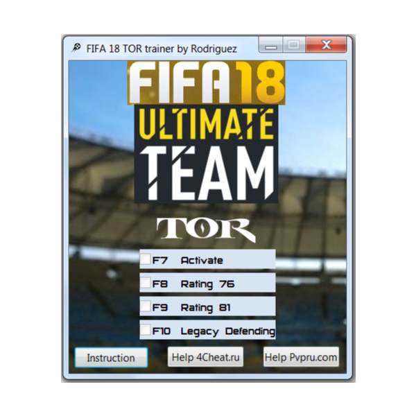 FIFA 18 TOR Чит Trainer for Ultimate Team