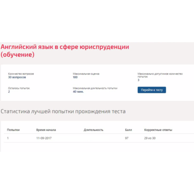 Иностранный язык в сфере юриспруденции.Тест Синергия