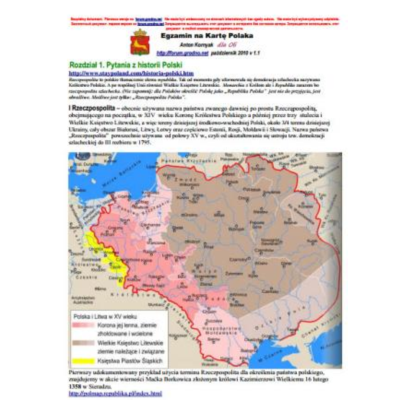 Экзамен на Карту поляка (вопросы и ответы)