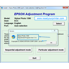 Epson SP1390 Adjustment Program (with NEW Tiny Board)