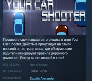Обложка Your Car Shooter STEAM KEY REGION FREE GLOBAL