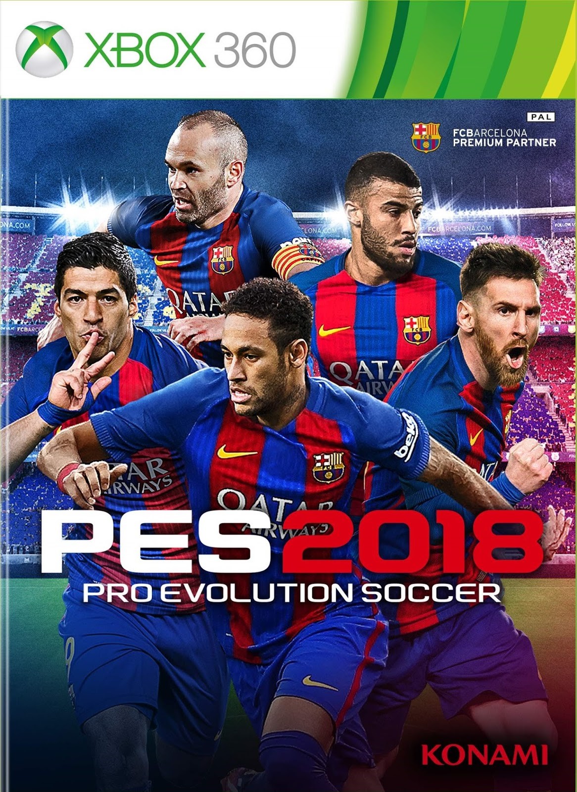 Обложка XBOX 360 |31| PES18 | Pro Evolution Soccer 2018 + 1