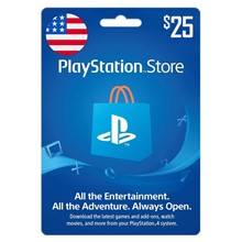 🔶PSN 25 USA $ + Поможем Выбрать PS Store